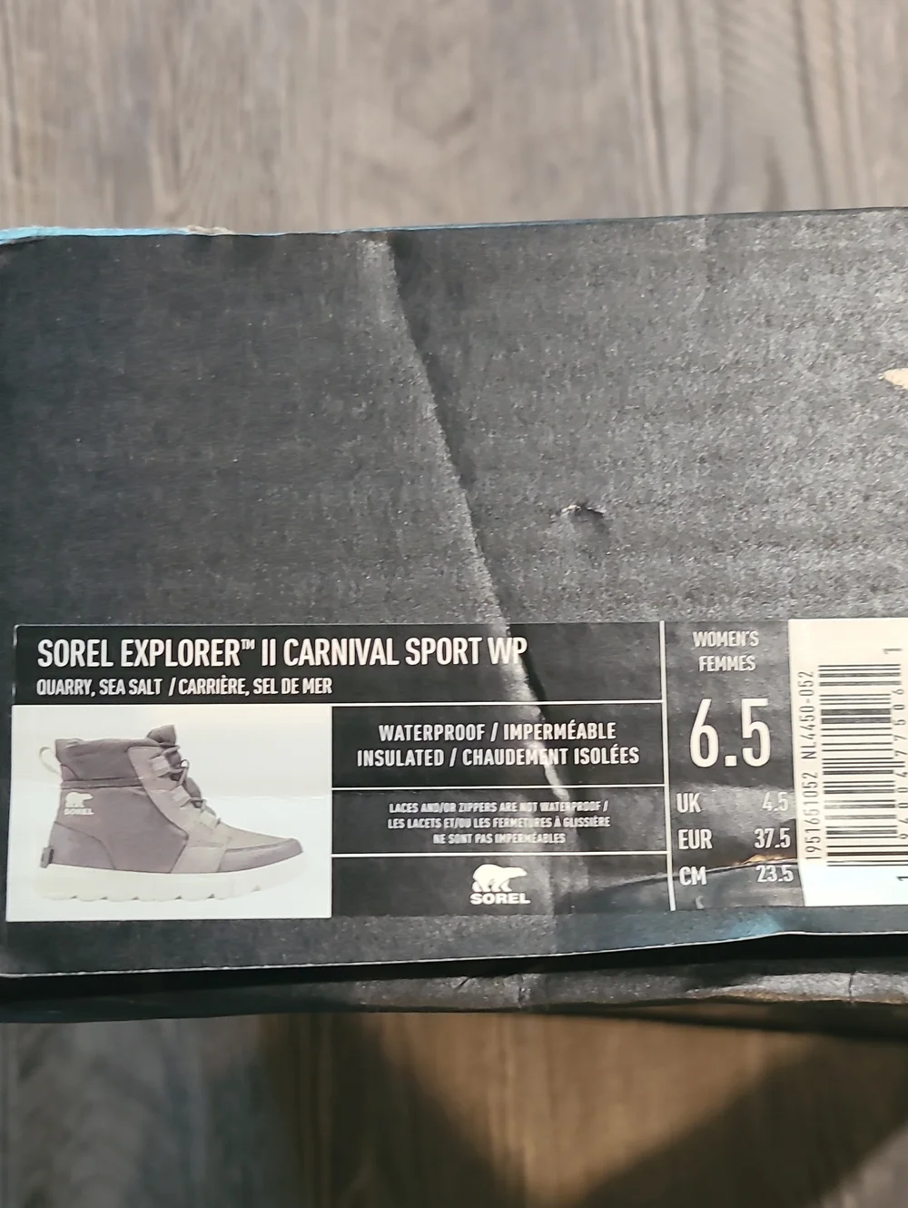 Sorel Explorer II Carnival Boot - Quarry, Sea Salt | Waterproof Winter Boots
